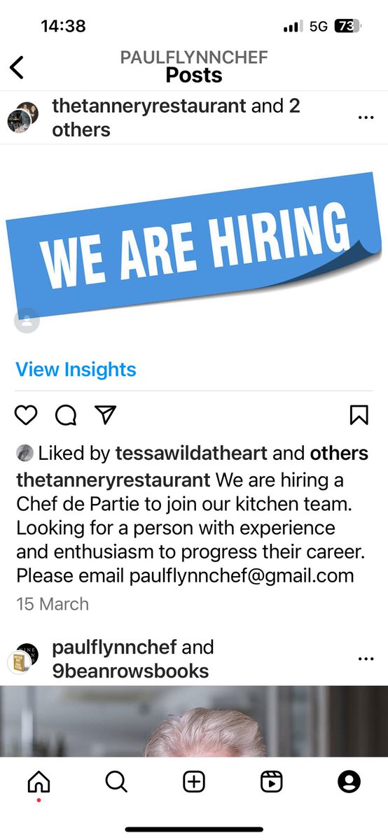 Looking for a chef with a little bit of experience and lots of enthusiasm. Please RT , who knows I might just get lucky. Small tightly knit passionate team led by the brilliant and very nice @DamienDerwin