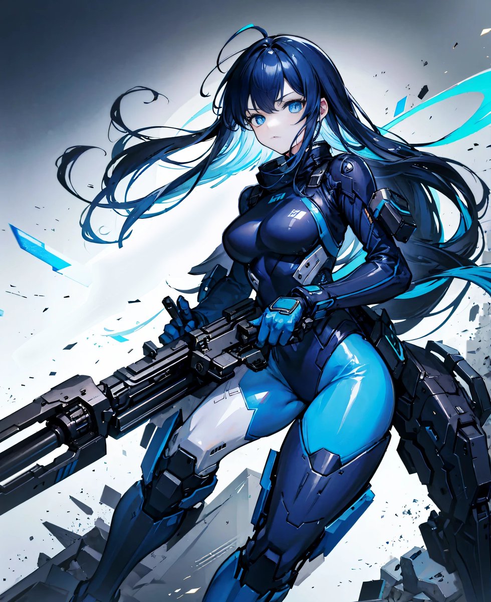BluePilotSuit's tweet photo. A girl who wears a cyber suit and fights.
#BlueCyberSuit
#BlueCyber
#aiart #aiartwork #CyberSuit #AI #AIイラスト #AIillustration
#BlueCyberSuit20230401 https://t.co/lhLbz5TVXU