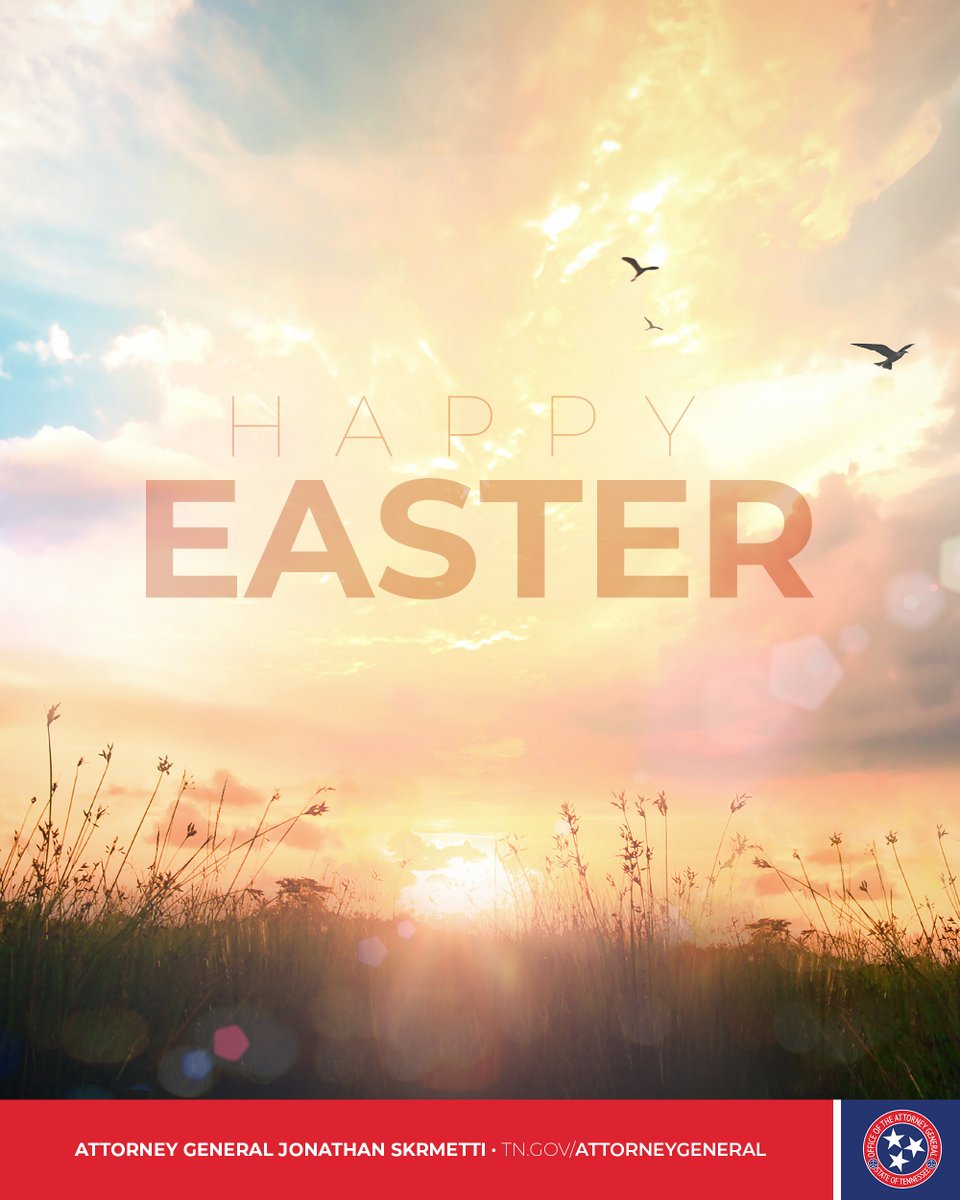 From our office to all Tennesseans, we would like to wish you a happy and blessed Easter Sunday!