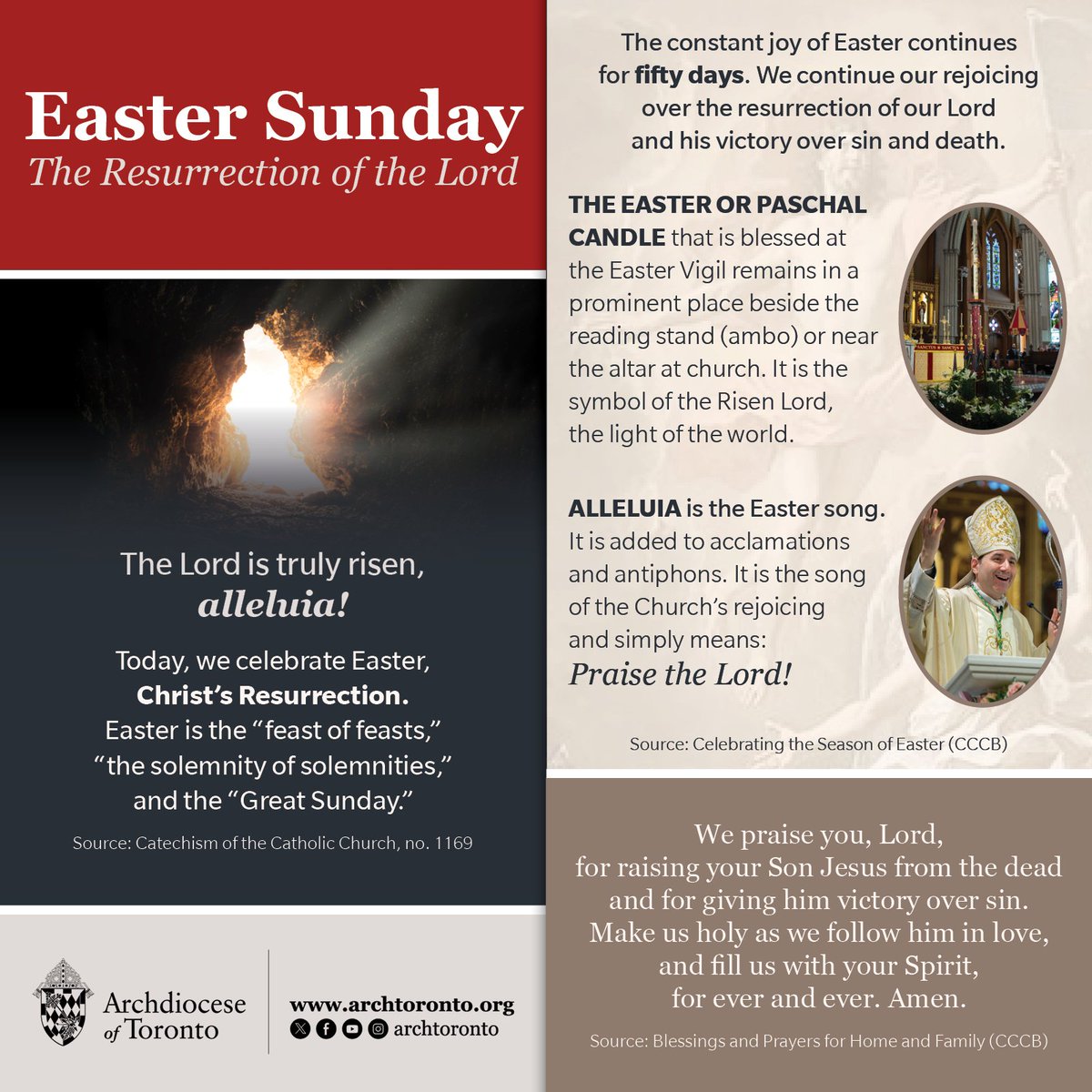 Today, we celebrate #Easter, Christ’s Resurrection. Easter is the 'feast of feasts,' 'the solemnity of solemnities,' and the 'Great Sunday.' Alleluia!