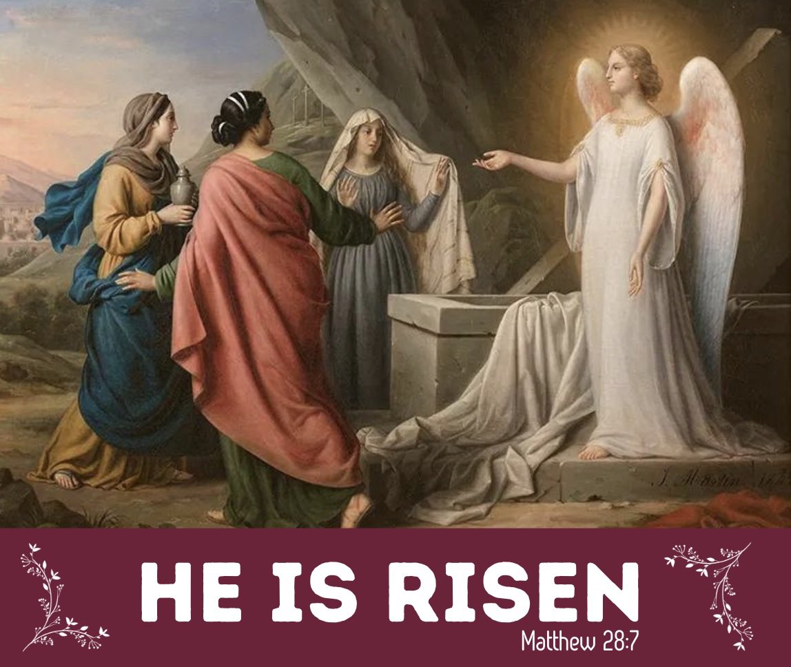 HAVE A BLESSED EASTER Remember how he told you, while he was still with you in Galilee: ‘The Son of Man must be delivered over to the hands of sinners, be crucified and on the third day be raised again. Luke 24:6-7