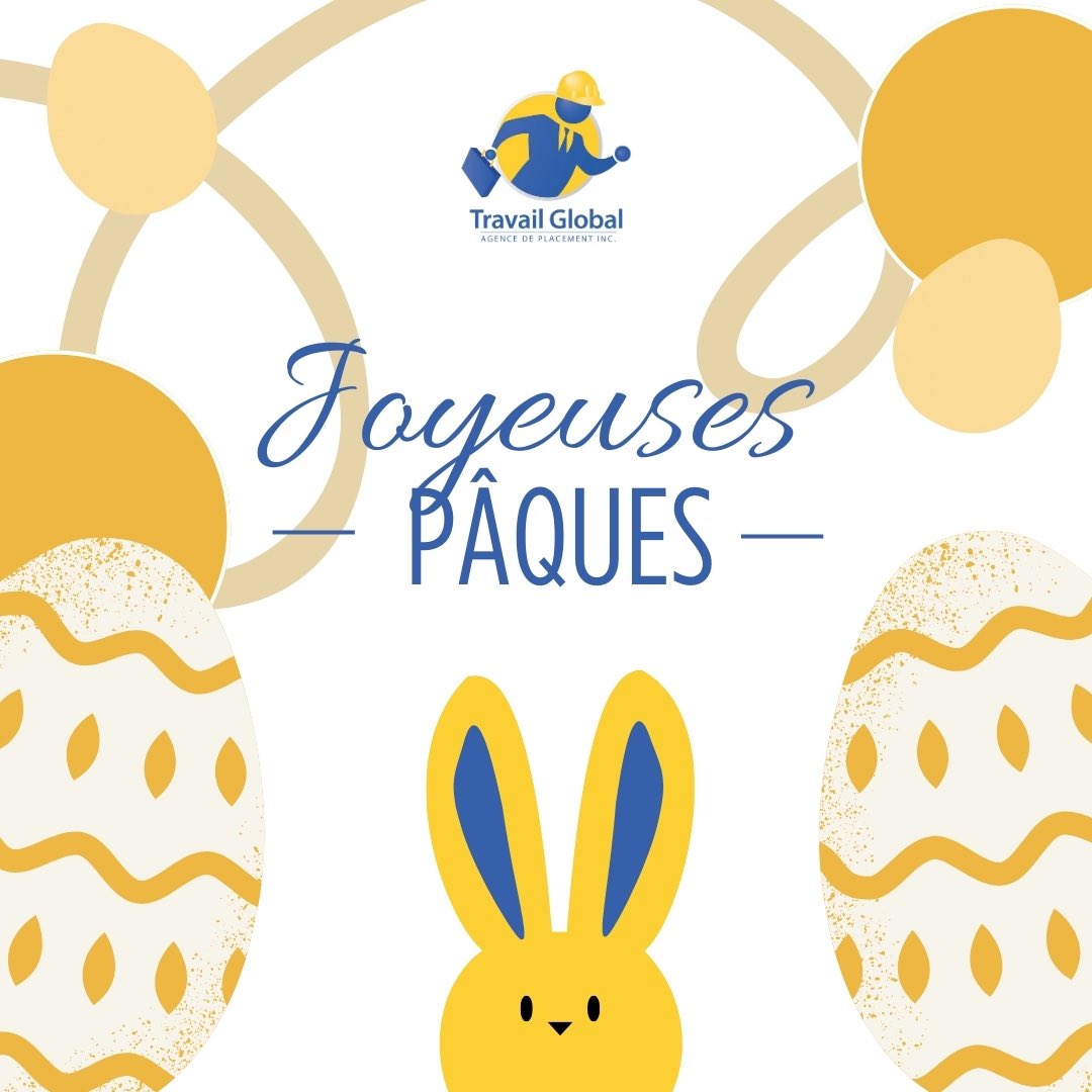 TravailGlobal's tweet photo. Pâques est un moment de renouveau et de célébration. Que cette journée vous apporte la paix, la joie et de délicieux chocolats ! https://t.co/QBmdf3CA0A