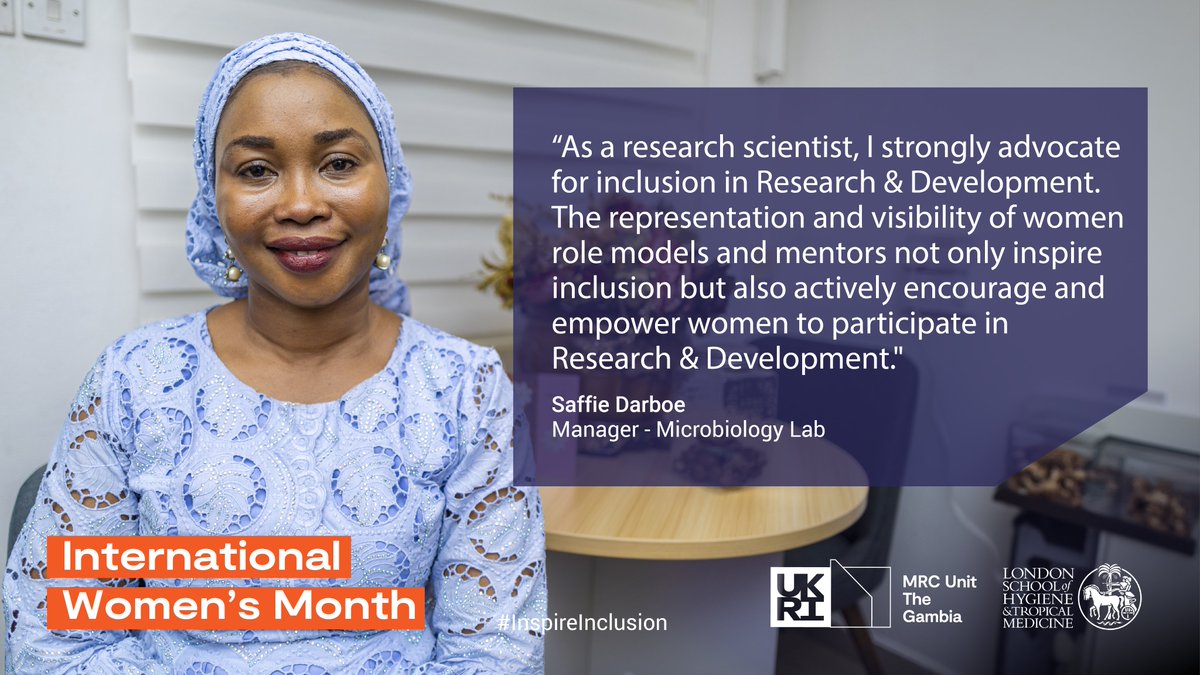 mrcunitgambia's tweet photo. To wrap up #WomensMonth, we strongly call for increased representation and visibility of women in research.

Embracing inclusion of women in Research &amp; Development is crucial, and our research scientists agree! https://t.co/nmE2DJJzhW