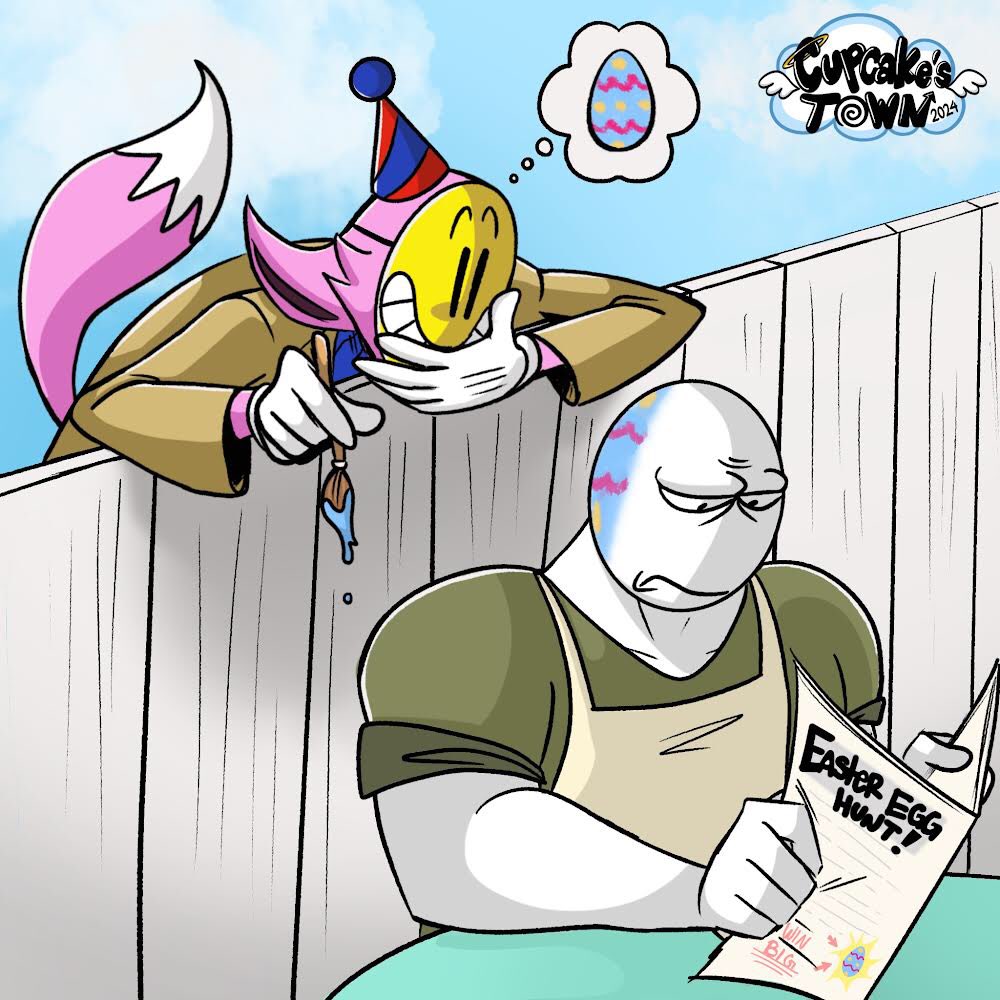 🐣 Have a Happy Easter with family and friends everyone!! 🐣🥚🌼

👁 Follow for more info and news on the animated series Cupcake’s Town! 
#HappyEaster #indieanimation