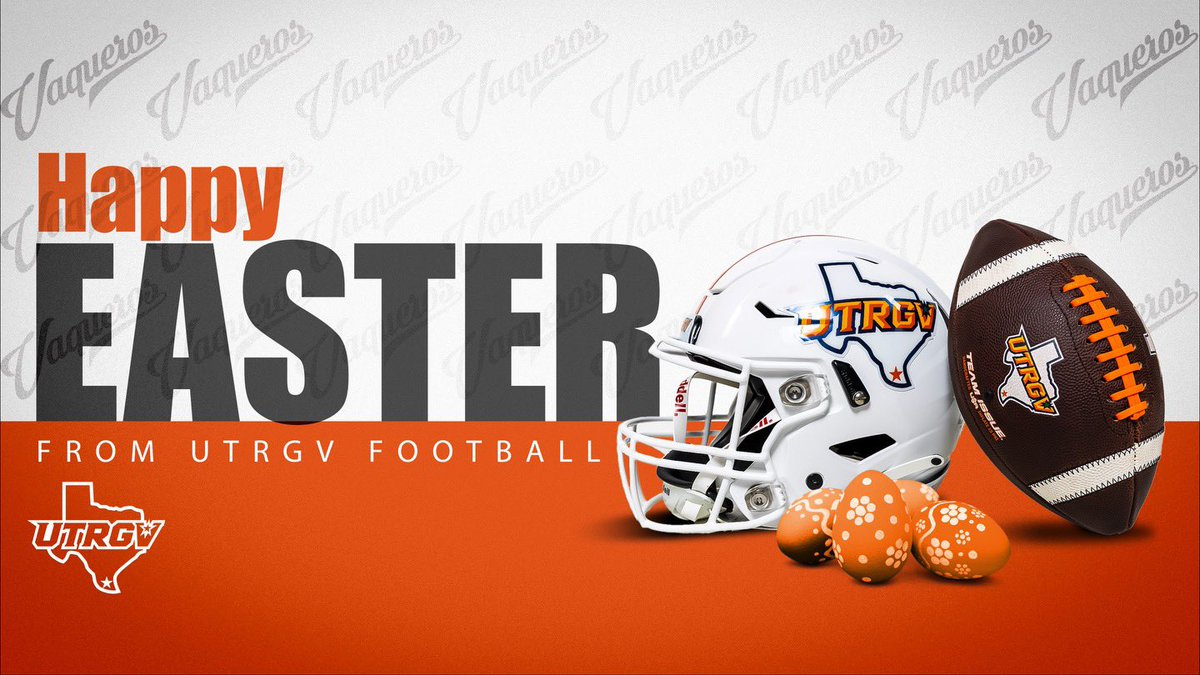 Happy Easter from The UTRGV Football Family! ✌🏽