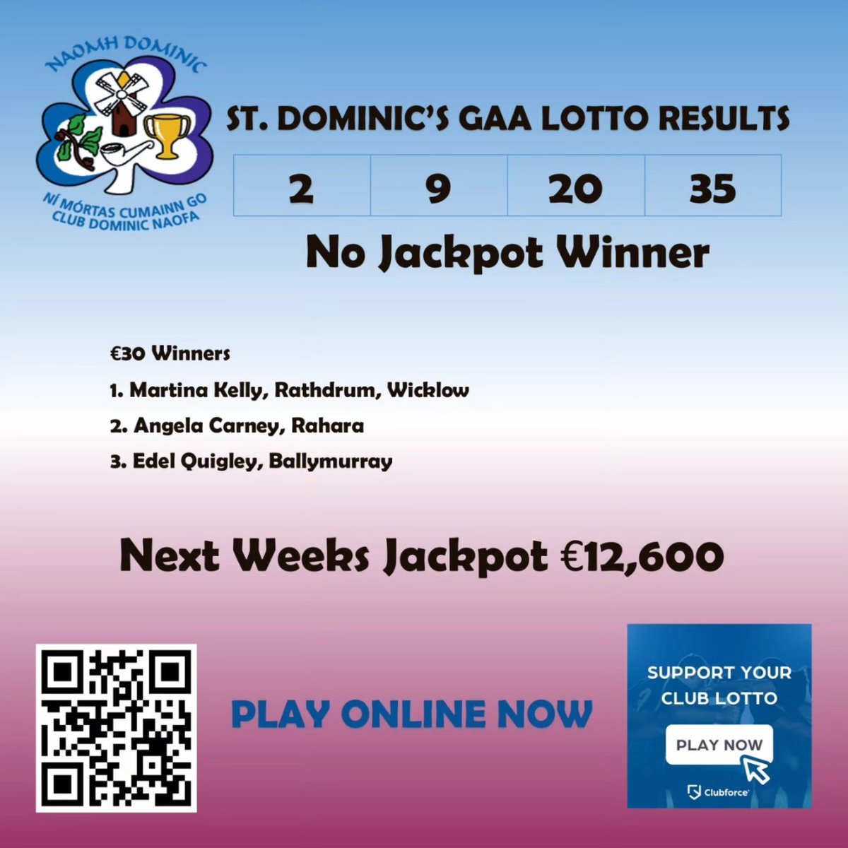 Happy Easter .... Win big as our jackpot rises!!! Congratulations to last weeks lucky dip winners! PLAY ONLINE NOW bit.ly/3JTAYN6 Please support our club by supporting our lotto!!! Please message if you have any issues signing up!