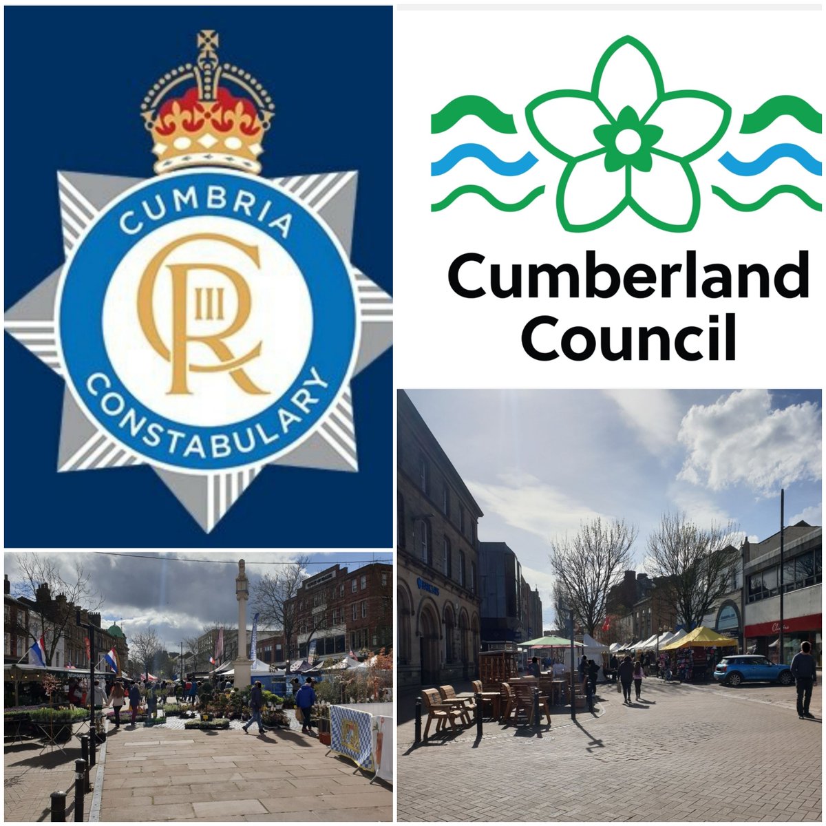 PC 2608 is on foot in Carlisle city centre for the Easter International Market. The market is here from the 28th March to the 1st April come down and enjoy some amazing food in the sun 😎 orlo.uk/27vcq #Cumbriapolice #Cumberlandcouncil #Neighbourhoodpolicing