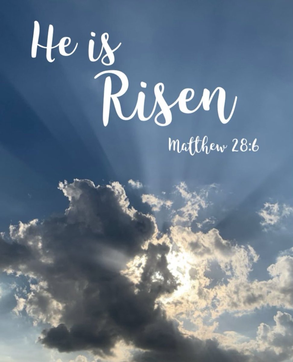 Happy Easter and #HappyResurrectionSunday 
#HeIsRisen indeed!