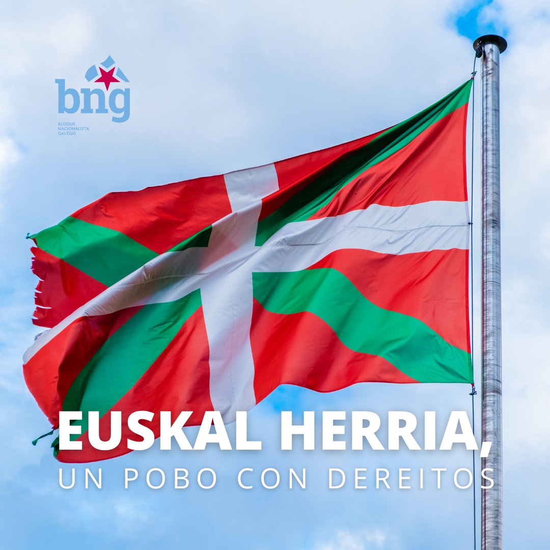 Un saúdo fraternal e internacionalista desde Galiza, no Aberri Eguna 2024. Euskal Herria, un pobo con dereitos. #AberriEguna2024