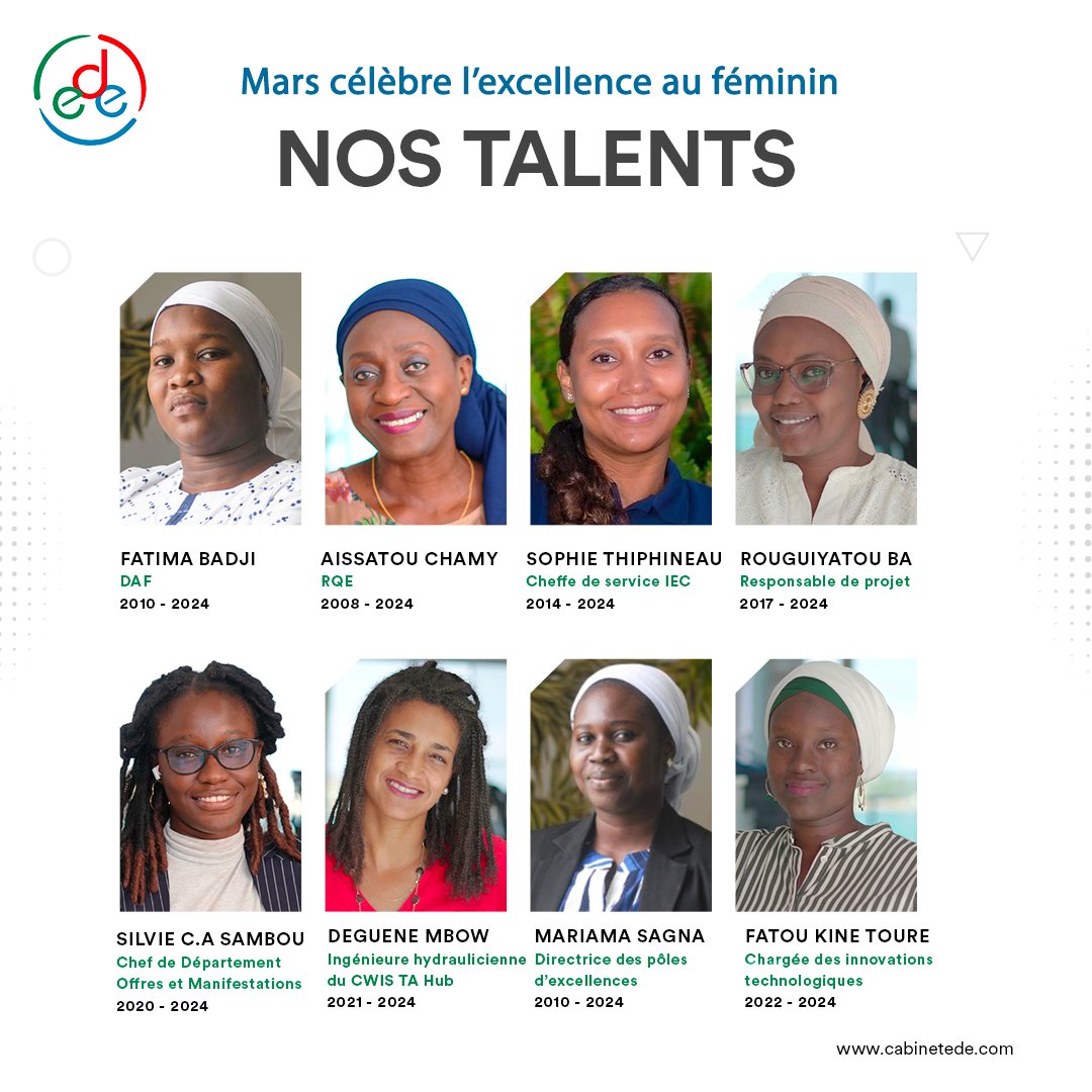 CabinetEDE's tweet photo. En ce mois de mars dédié aux femmes, nous mettons en lumière quelques-unes des brillantes talents féminins qui font la force et la diversité d'EDE.

Ensemble, nous célébrons leur détermination, leur persévérance et leur contribution précieuse à notre équipe et à notre mission. https://t.co/bXnDtN5qJ4