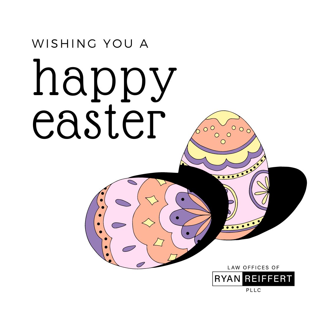 Wishing you a happy Easter from the team at the Law Offices of Ryan Reiffert  🐰🐣

#lawofficesofryanreiffet #texasattorney #sanantoniolawyer #sanmarcoslawyer #happyeaster!