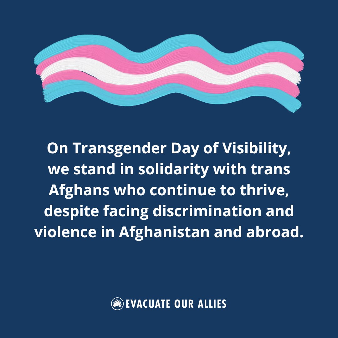 Transgender Afghans face dire threats today in Afghanistan and abroad, as recent reports by @HRW and @CBSnews have shown. The @EvacOurAllies Coalition stands with them, demanding urgent action to ensure their safety, dignity, and protection.