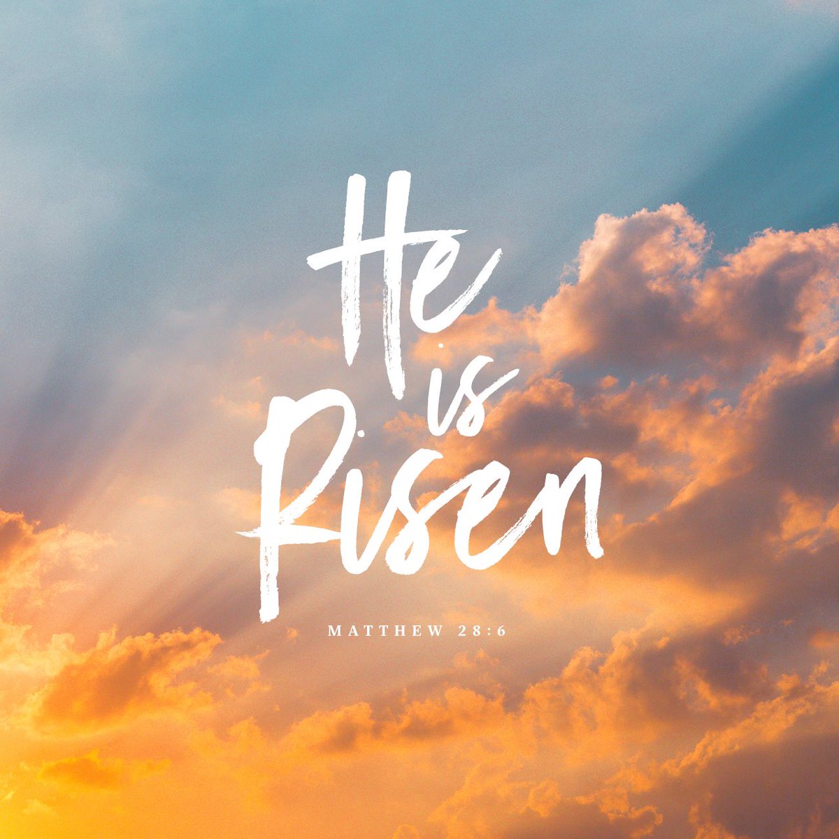 “He is not here; he has risen, just as he said.” Matt 28:6
