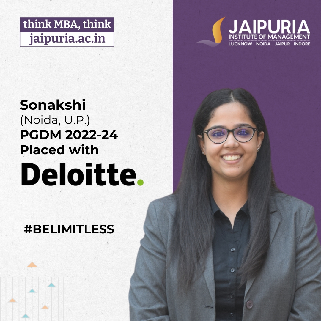 🌟 Anubhi secures a spot at Bank of New York Mellon (BNY Mellon), a testament to determination! 🚀 Let Jaipuria Institute of Management be your launchpad to greatness. Apply for PGDM 2024-26 at apply.jaipuria.ac.in. 📝 #JaipuriaPlacements #PGDM2024 #ApplyNow