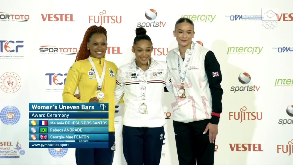 This podium is the sweetest 🥳🇫🇷🇧🇷🇬🇧 MDJDS, Andrade, GMF ✨