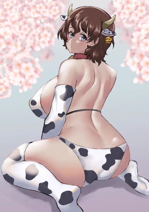 牛柄ビキニもなんだかんだで描いてるな逸見エリカ牛柄ビキニver2.0はいずれ描かないとね 