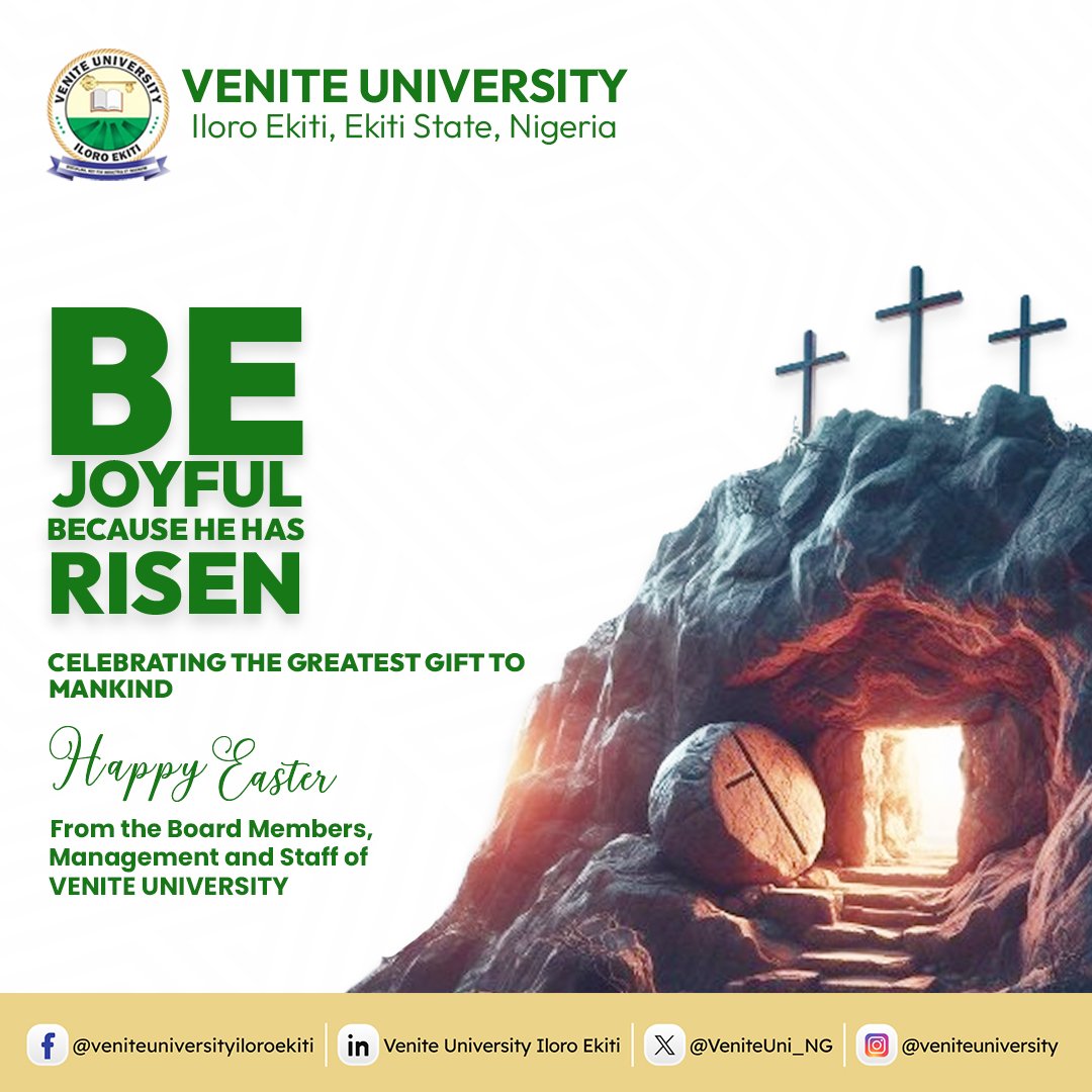 Happy Easter celebration 🎉 #VeniteUniversity #EasterSunday