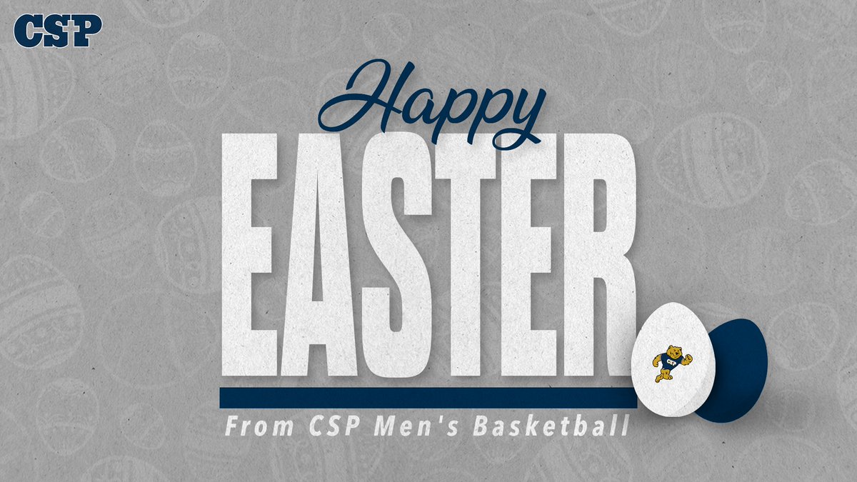 Happy Easter from CSP Men's Basketball 🐰 We hope you have an amazing Easter Sunday filled with faith, family and blessings. #BEARCULTURE