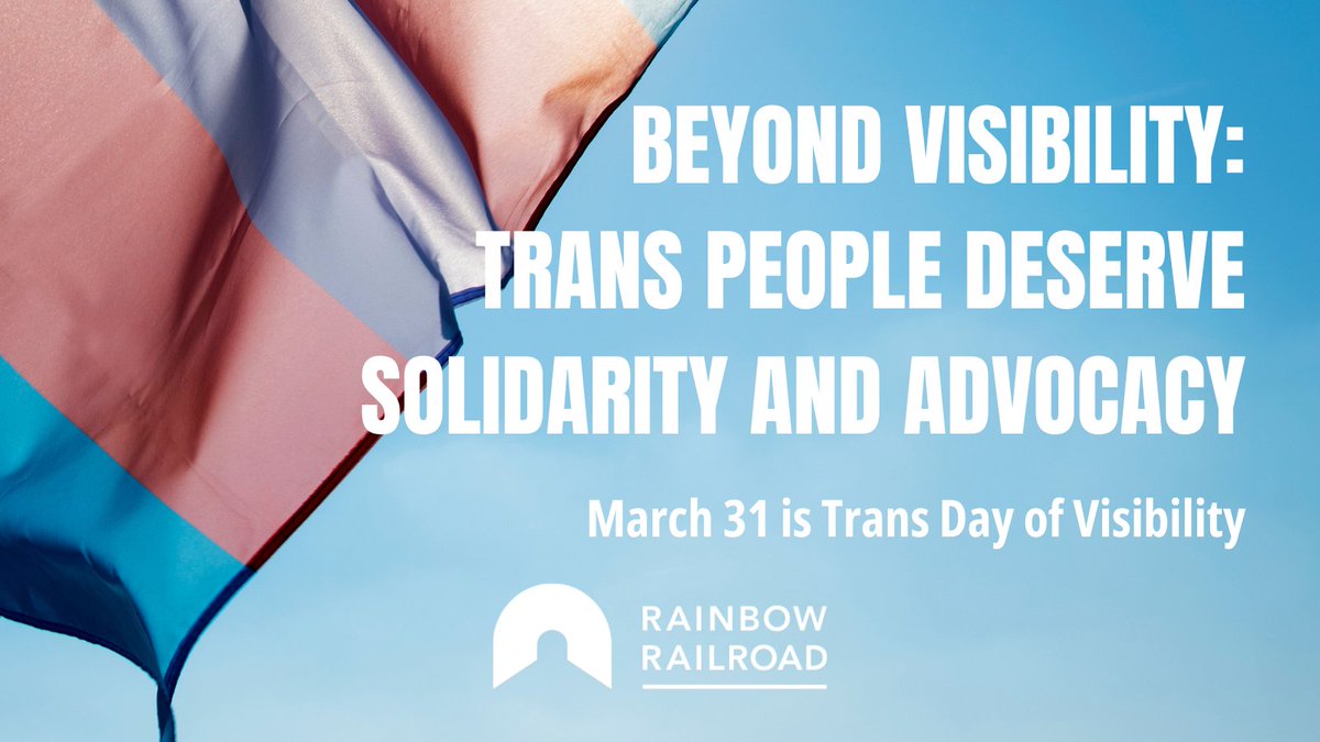 On #TransDayofVisibility, we honour the courage and strength of the trans community while acknowledging that visibility must be accompanied by support, empathy, and action. We must actively dismantle the systems of oppression that marginalize trans people around the world.