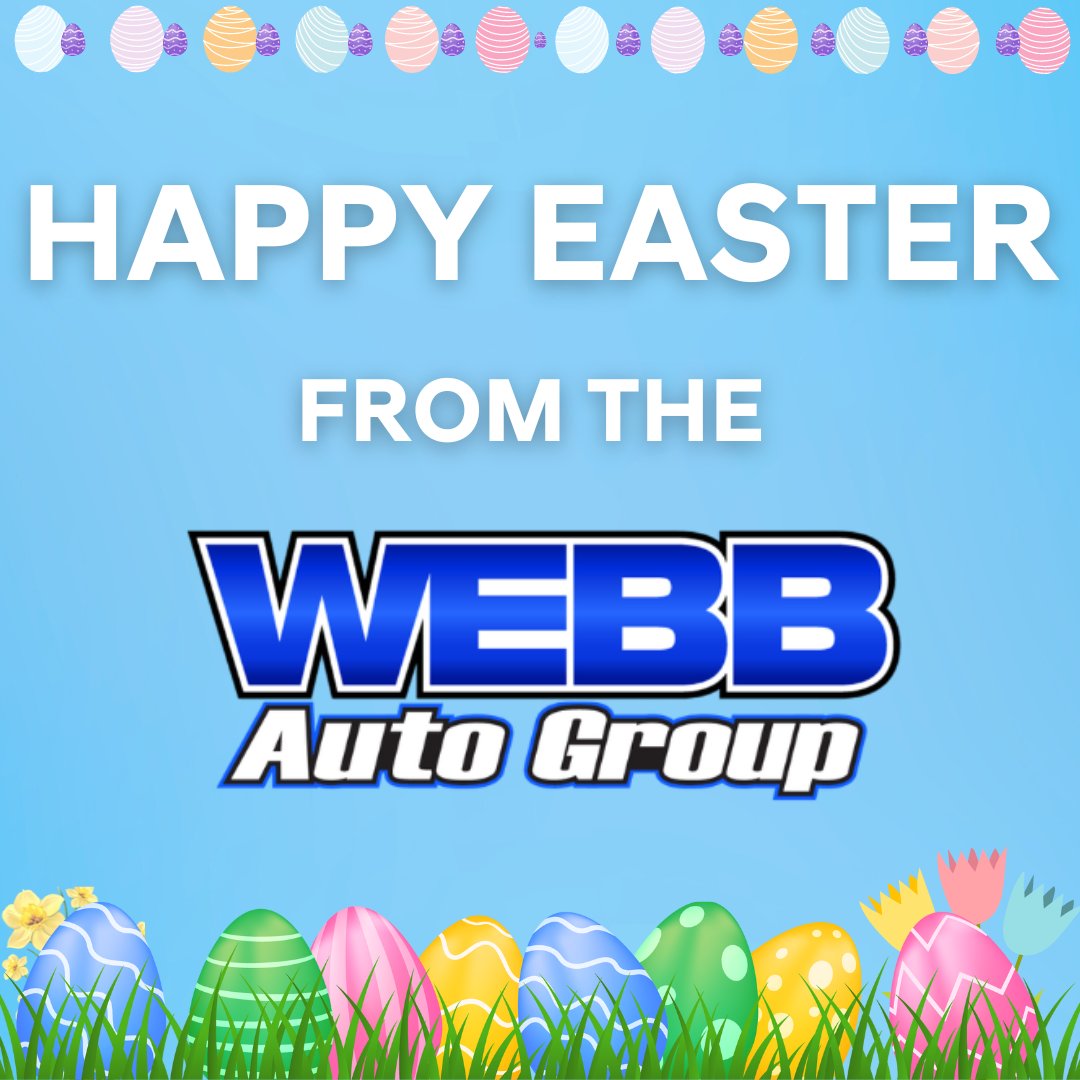 WebbAutoGroup's tweet photo. 🐰🚗 Hop into Easter joy with Webb Auto Group! 🌷 Happy Easter from our Webb family! #WebbHyundai #WebbHyundaiHighland #WebbHyundaiMerrillville #WebbChevy #WebbChevyOakLawn #WebbChevyPlainfield #GenesisofHighland #WebbCars #WebbAutoGroup  #CarDealership #easter #eastersunday https://t.co/PQIdPoMRv3