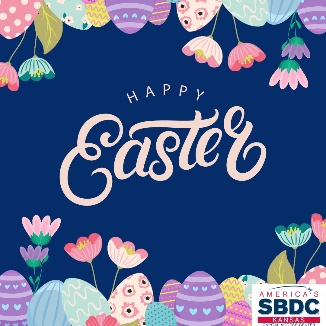 Happy Easter! we hope you all are having a wonderful day and enjoying easter! #KansasSBDC #SmallBusiness