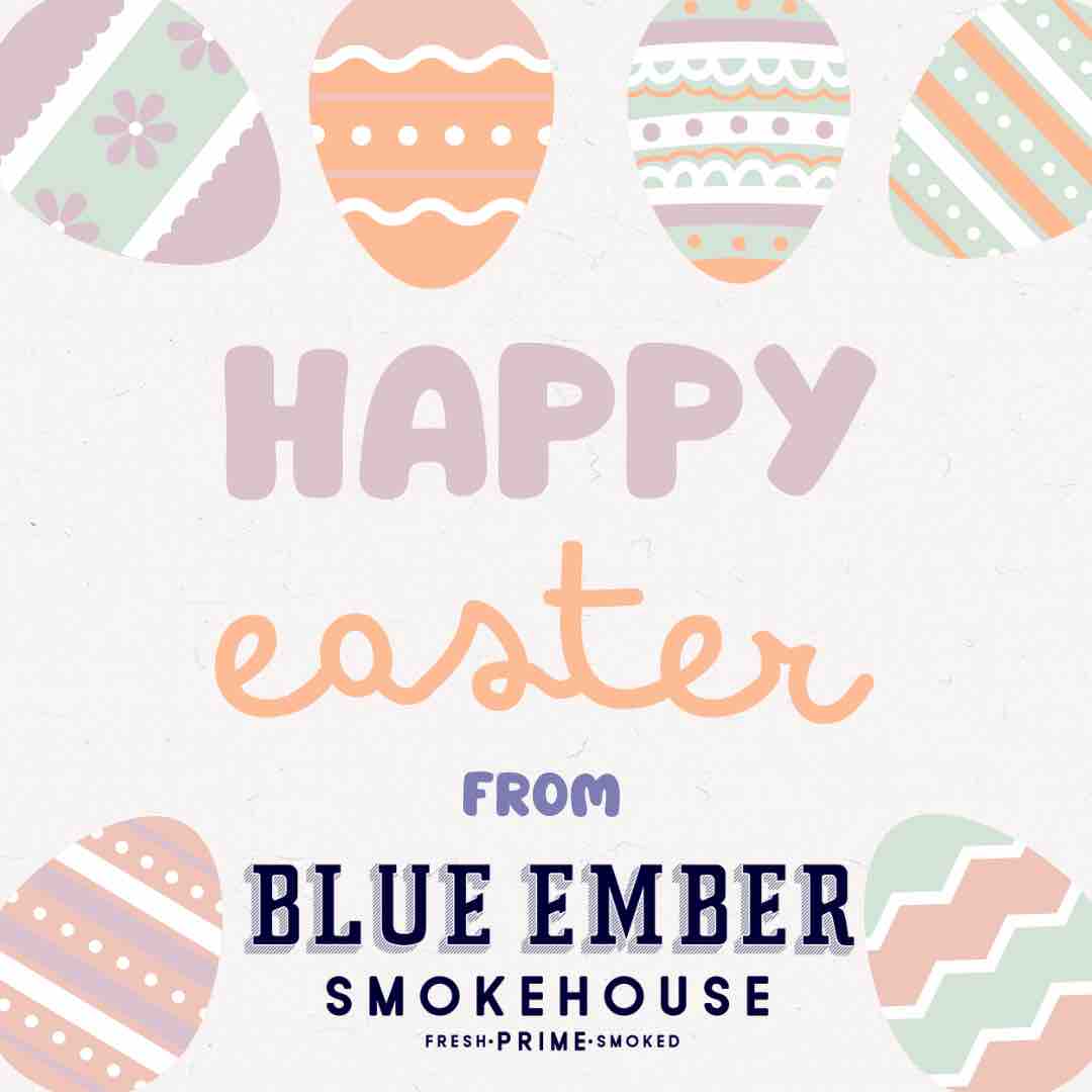 BlueEmberSmoke's tweet image. Wishing you a hoppy Easter filled with joy, laughter, and delicious eats! 🥚🌼 Don’t forget, we’re open and excited to share this special day with you!😁 Hop in and celebrate with us! #EasterCelebration #OpenForYou #BlueEmberSmokehouse #GetSmoked