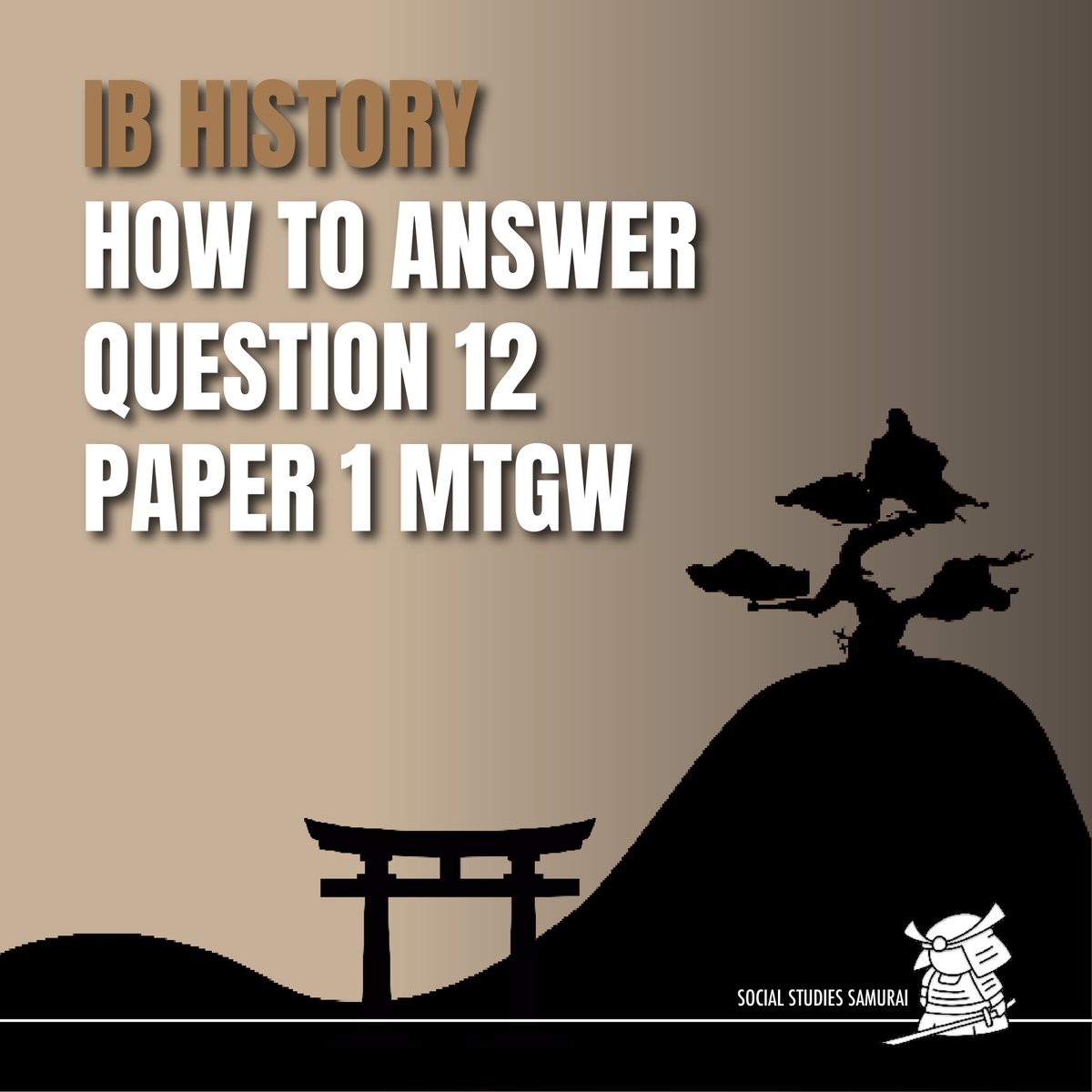 SS_Samurai's tweet photo. Finally! Finished a 'How To' tutorial video for the fourth question on #IBHistory paper 1. (specifically, Move To Global War Question 12) Skills apply to any Paper 1 fourth question. https://t.co/DEz2eJJWf3 https://t.co/8TheOf3WZf