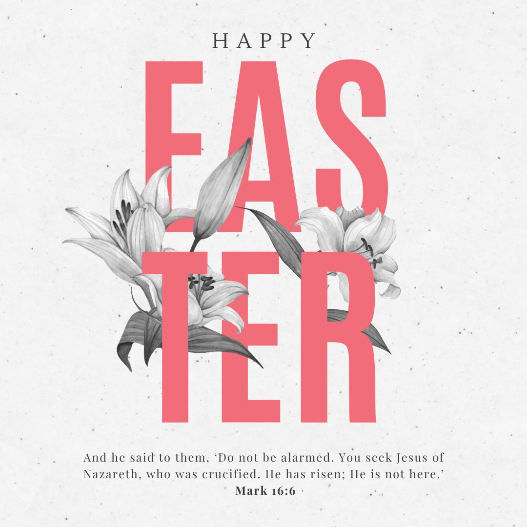 Rejoice! He is risen, just as He said. Wishing you a blessed Easter filled with joy, love, and cherished moments with family and loved ones. 

#HeIsRisen #EasterSunday