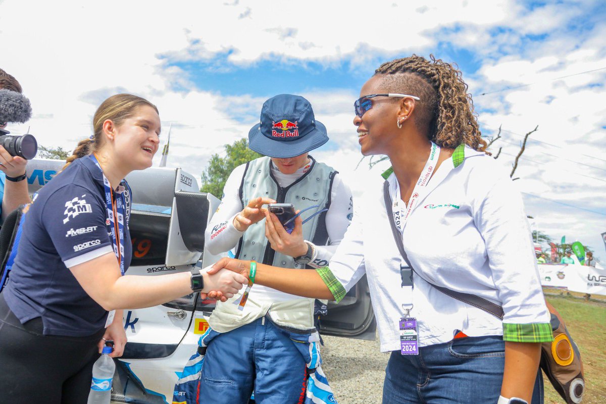 SafaricomPLC's tweet image. Our team also had a meet &amp;amp; greet session with the rally drivers and @MSportLtd team. #LifeElevated #SpeedElevated #ExperienceElevated #WRCSafariRally #TeamAdrien