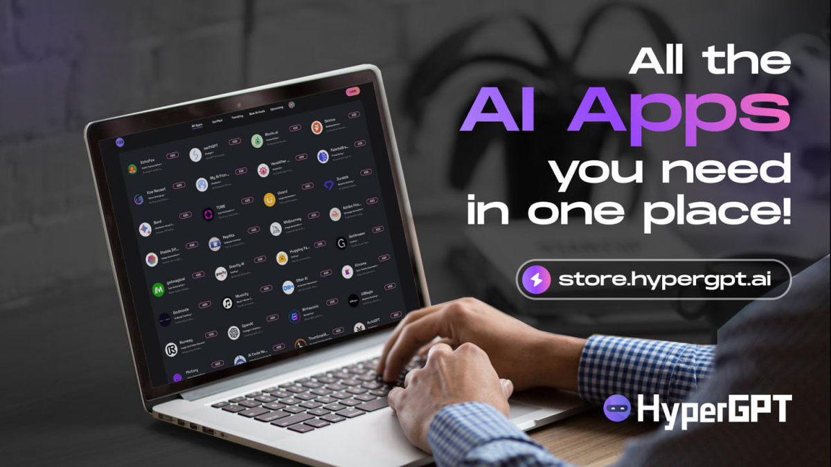 hypergpt's tweet photo. 🚀 We've gathered up all the #AI apps and put 'em in one place!

HyperStore is truly unique because AI usage has become widespread in various industries and needs, not just limited to chat-focused applications. However, discovering and evaluating these individually can be quite challenging.

That's where HyperStore comes in. By visiting https://t.co/eDZ5KhzUW7, you can effortlessly explore applications tailored to your needs, either through category-based filtering or keyword searches.

Step into the future with HyperStore! 🌟 
#HyperStore #AI #Innovation #ExploreTheFuture 🤖✨