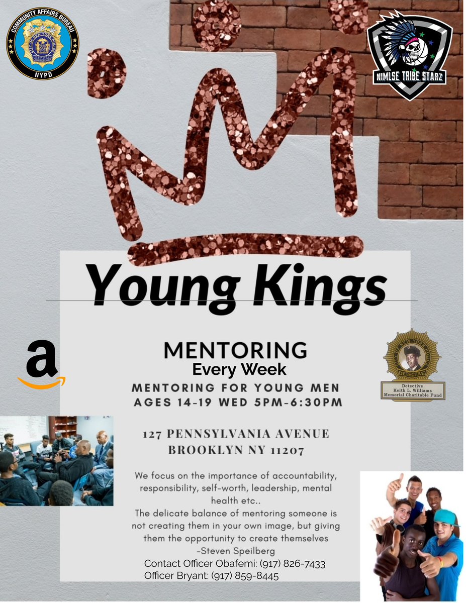 NYPD Community Affairs (@nypdcommaffairs) on Twitter photo Last week, Director Williams sat in on the ‘Young Kings mentorship program’ hosted by our officers who mentor young people of our community. They learned that life can often be compared to agriculture. The seeds that you plant can one day grow into a forest — enabling success ! Last week, Director Williams sat in on the ‘Young Kings mentorship program’ hosted by our officers who mentor young people of our community. They learned that life can often be compared to agriculture. The seeds that you plant can one day grow into a forest — enabling success !