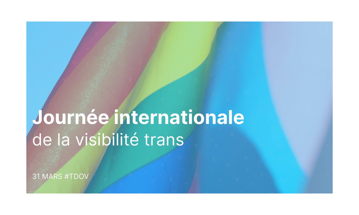 En cette journée internationale de la visibilité transgenre, rappelons que la lutte pour les droits des personnes trans est une lutte pour les droits humains. Soyons tous solidaires dans la quête d’égalité, de respect et de la dignité pour toutes et tous. #TDOV