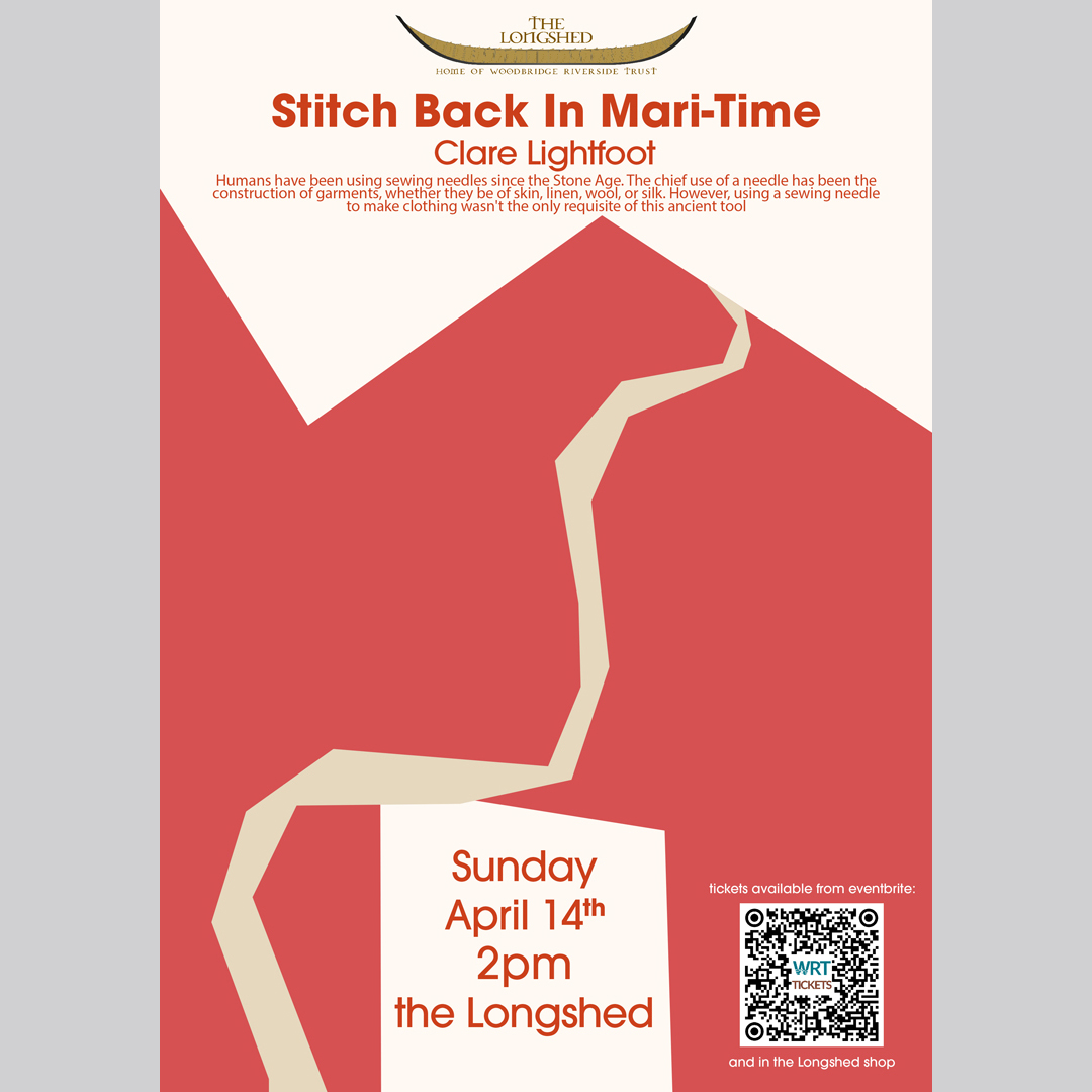 STITCH BACK IN MARI-TIME Clare Perkins : Sunday April 14th 2024 2-3pm The humble sewing needle has a long history dating back to Paleolithic times. I have made it my life’s work for over 50 years, to try and create magic with this humble tool eventbrite.co.uk/e/stitch-back-…