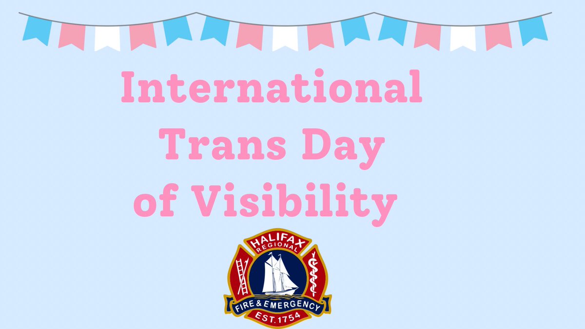 March 31st is International Trans Day of Visibility. We applaud the courage & resilience of the trans community. As first responders ensuring safety for everyone is part of our mission and we strive to be inclusive in all we do. #CommunityRiskReduction #InclusivitySavesLives