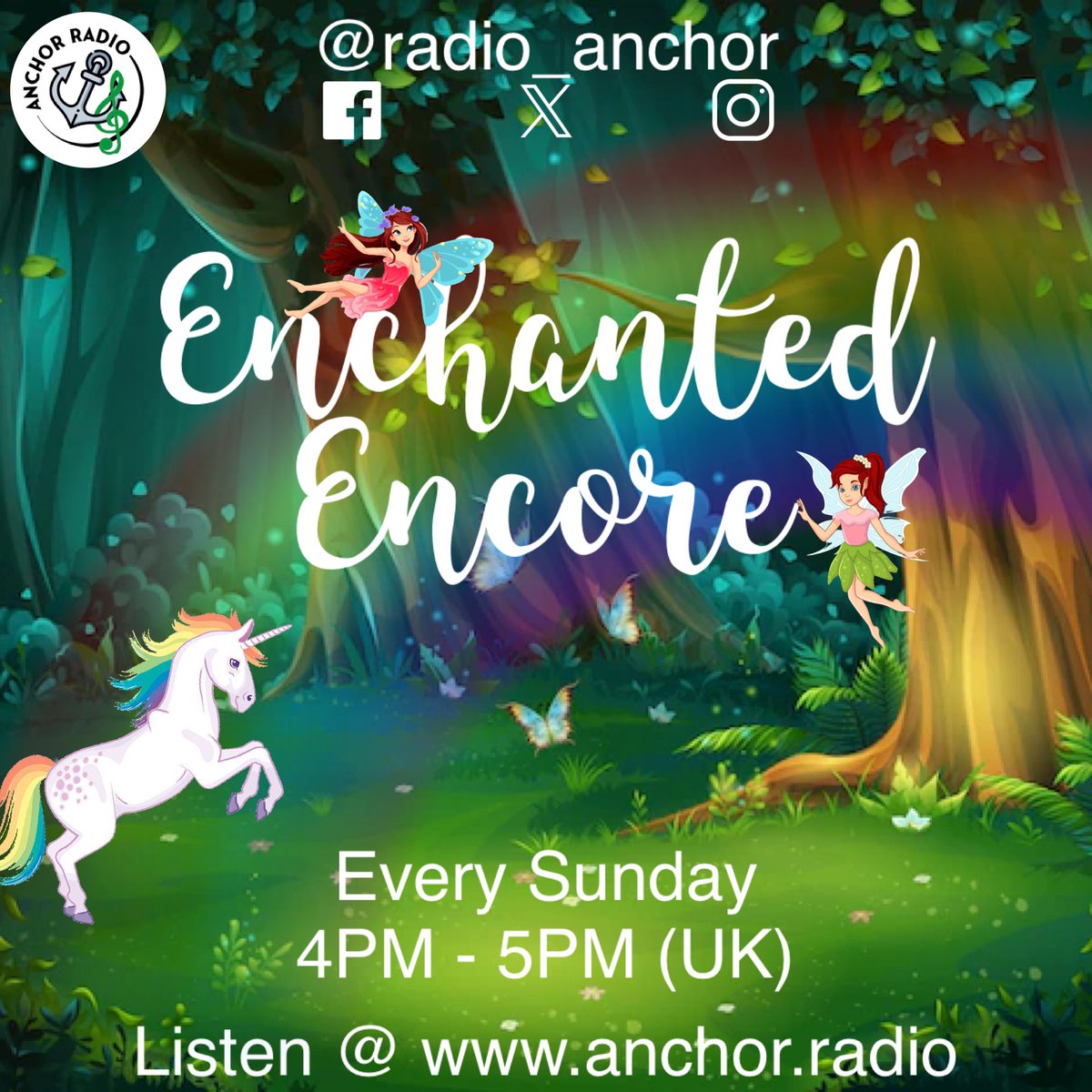 Up at 4 pm, it’s enchanted encore, come and join in for a singalong Sunday, always remember, your  never fully dressed without a smile