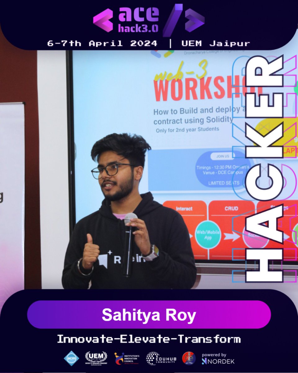 🚀 Excited to announce that I'll be attending 𝐀𝐜𝐞𝐇𝐚𝐜𝐤 𝟑.𝟎! 🌟

Check out my personalized AceHack 3.0 Digital Badge! 🎉 Get yours and join the hype at ctt.ec/eTYzi+ .  Let's make this hackathon epic together! 💻💡 #AceHack <a href="/AceHack_uemj/">AceHack 4.0</a>