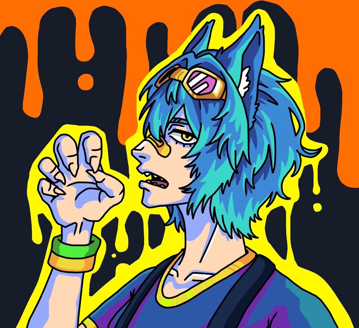 0mmmmu's tweet photo. #50人イラフト 
 #うぉうぉ紙
人強めのケモ https://t.co/60pzdLBy6x