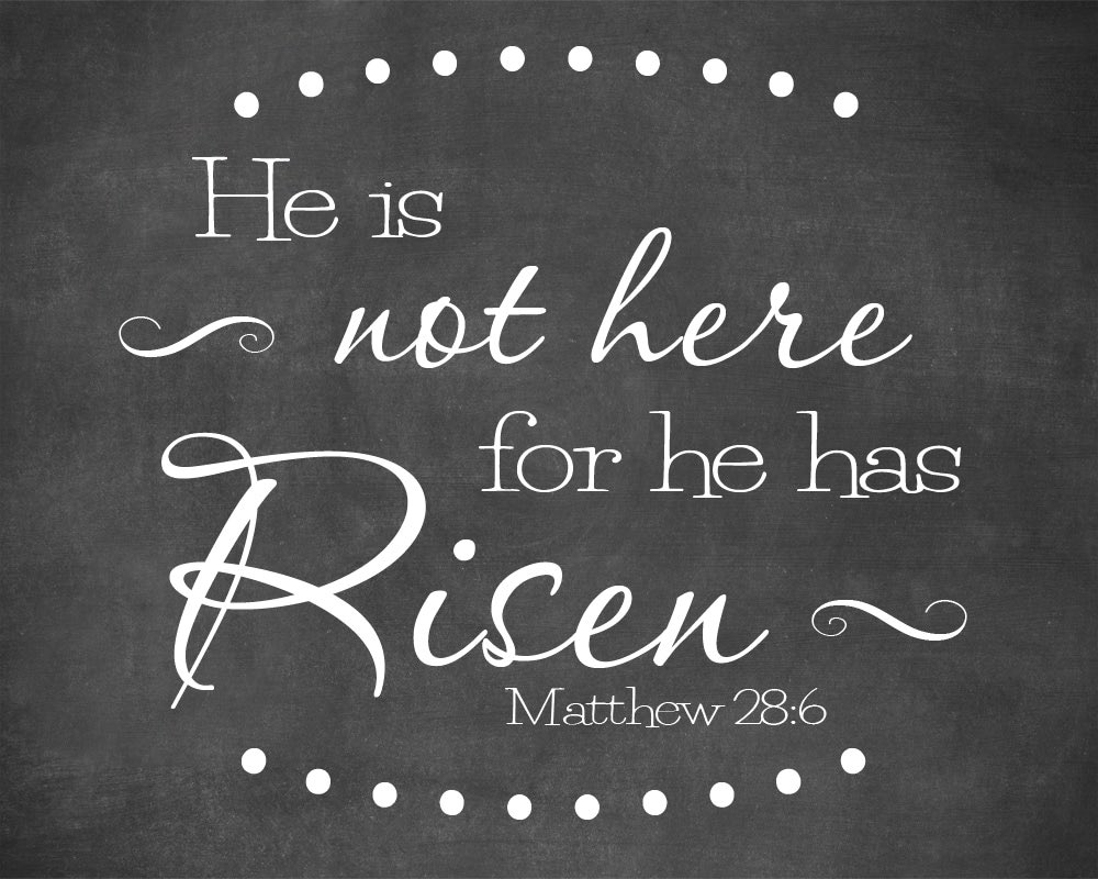 Whether we wait three seconds, three minutes, three days, three weeks, three months, three years, three decades, three score, or a lifetime, His promises never fail.  May your faith, hope, and love be resurrected today because the grave was empty just as He said it would be.
