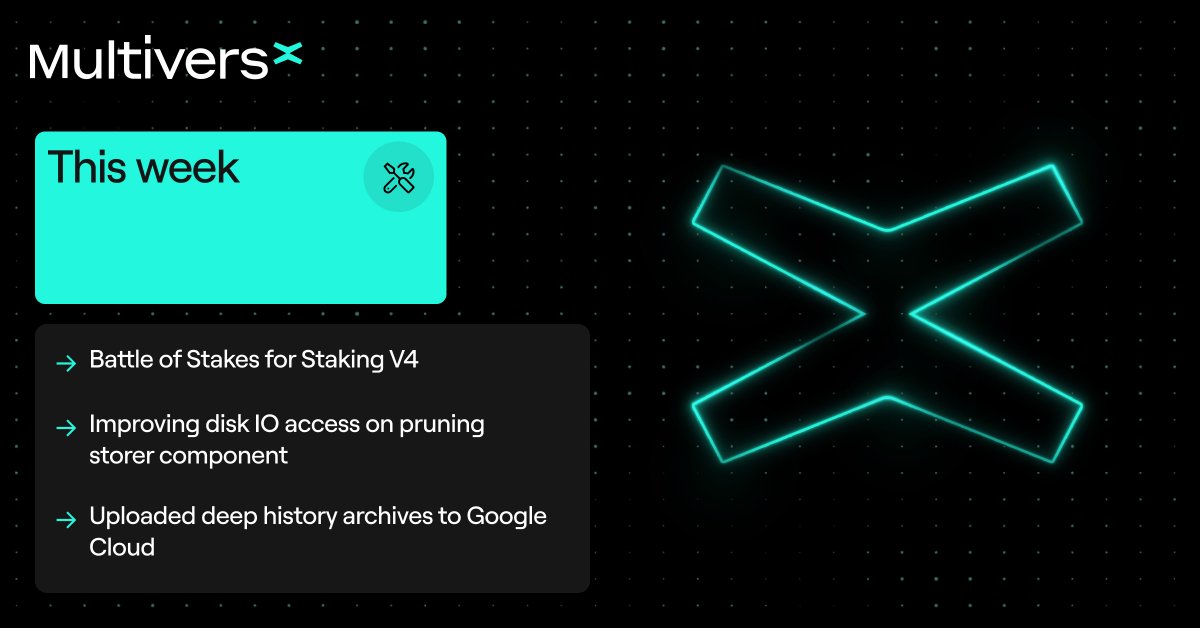 2020: limited staking, fixed no. of nodes
2021: staking pools, queue, 3200 nodes
2022-2023: 10M to 17M stake increase
2024: ♾

#MultiversX goes for the next big leaps in decentralization with Staking V4.

Weekly #multiversxtech 🛠️