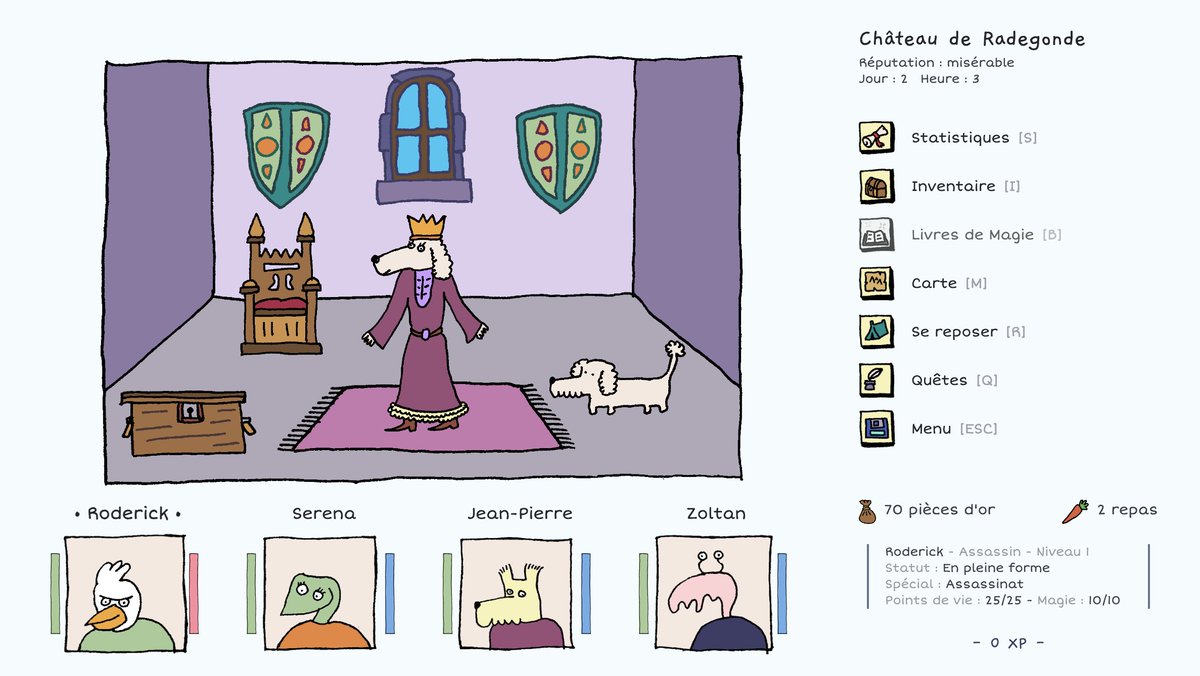Random screenshot of my upcoming game #illustration #ComicArt #rpg #indiedevs #gamedev #crpg #screenshotsunday #mightandmagic #indiegame #screenshotsaturday