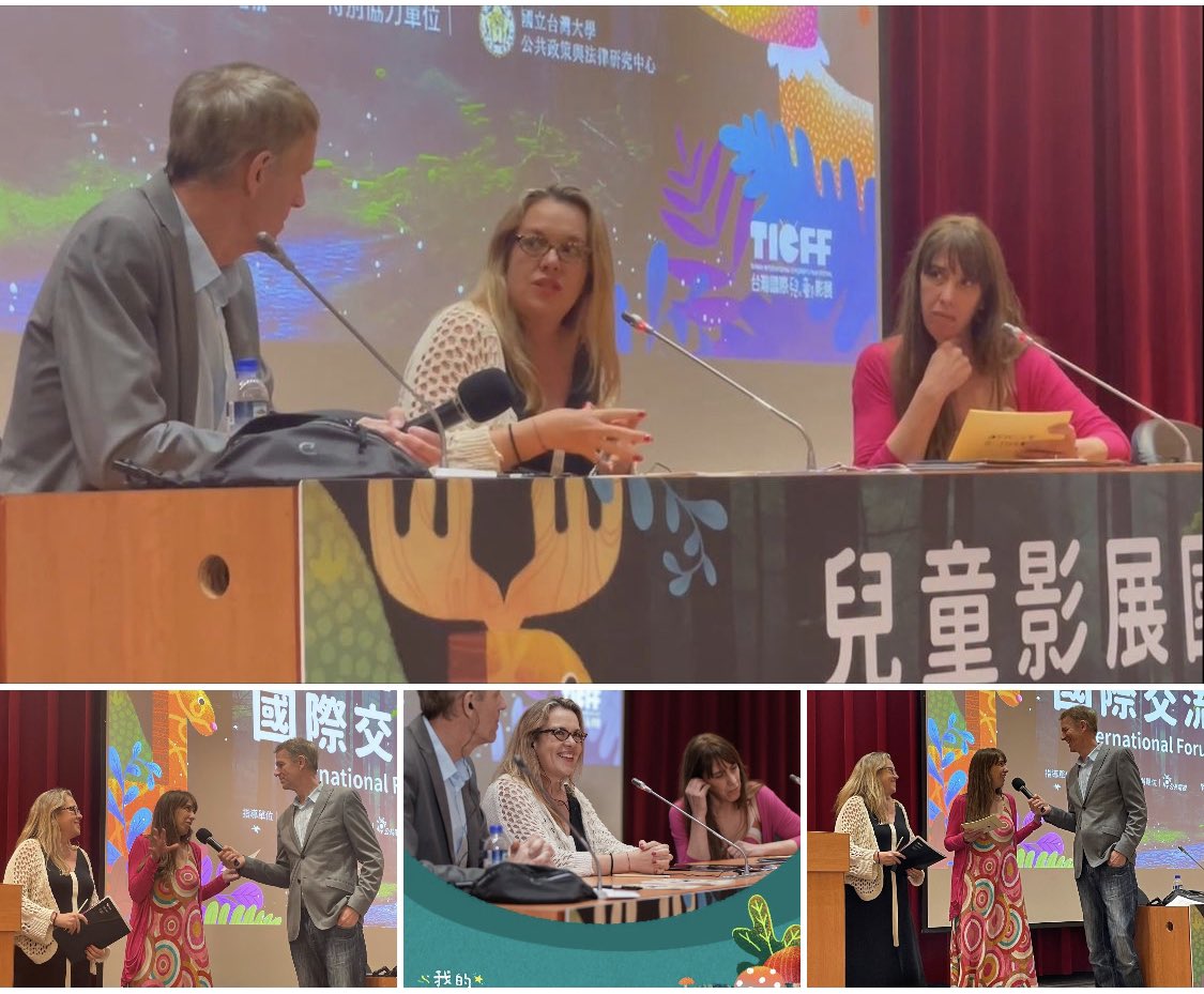 Interviewing producer Marta Alonso and director Silvia Cortés (Spain) about their animated #shortfilm ‘Jasmine &amp; Jambo.
At the International Forum of 台灣國際兒童影展 #Taiwan International #Children’s #Film Festival #TICFF in Taipei.