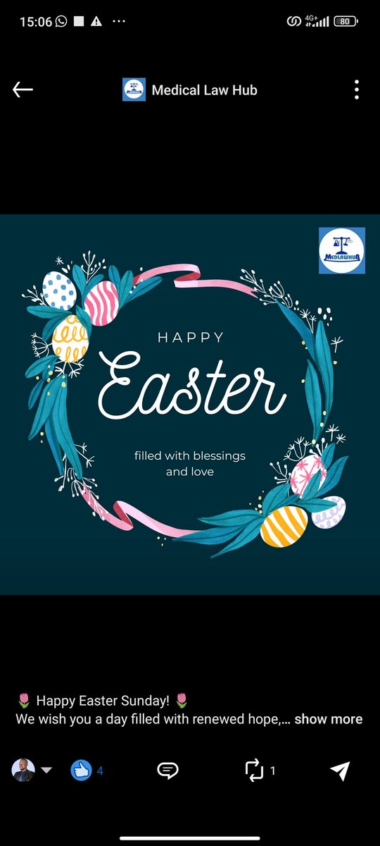 🌷 Happy Easter Sunday! 🌷 We wish you a day filled with renewed hope, joy, and blessings. Have a blessed Easter! 🐣 #EasterSunday #MedicalLaw #Renewal #Blessings