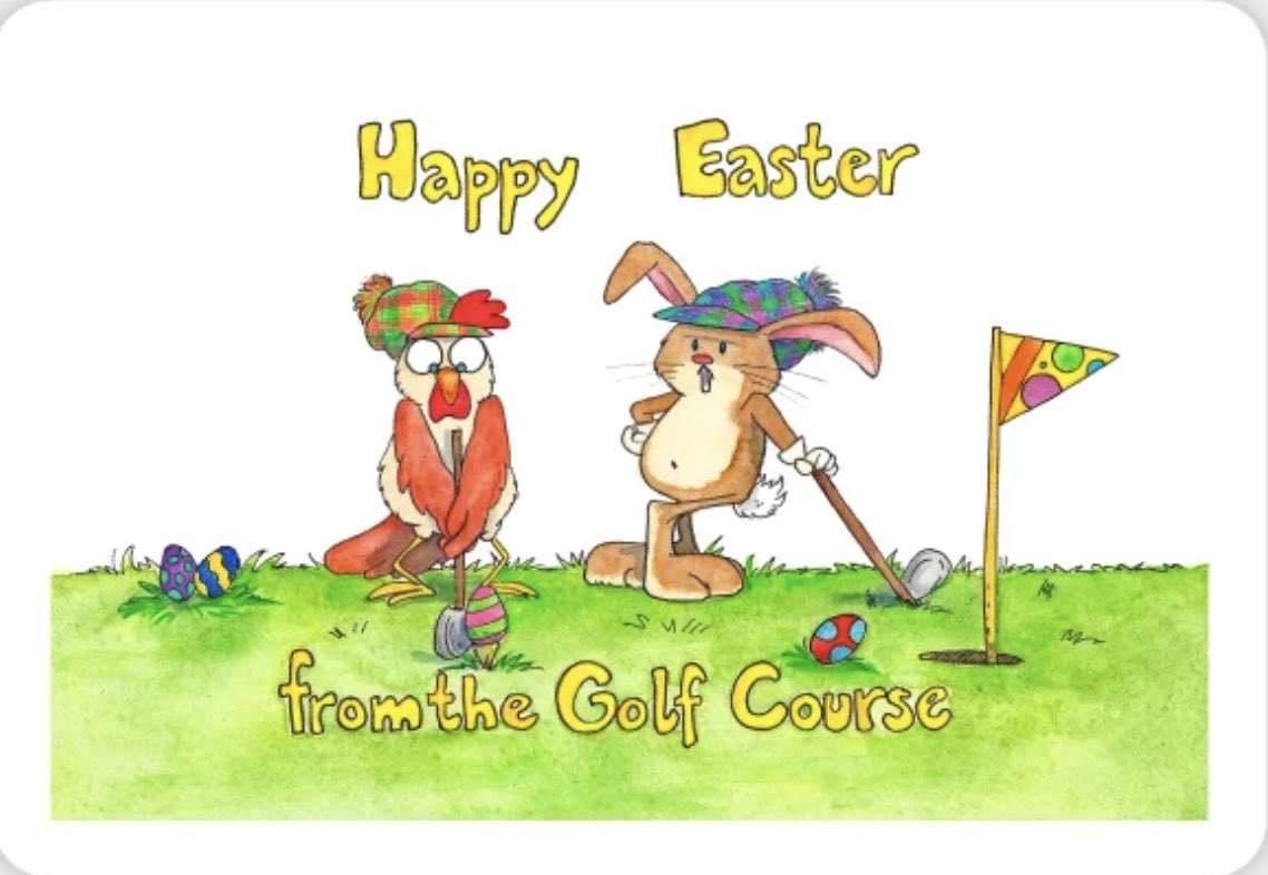 Happy Easter golfers 🐰🐣It won’t be long before we are outdoors and golfing again ⛳️🏌️‍♀️🏌️‍♂️😎 #playsandpiper #yeggolf
