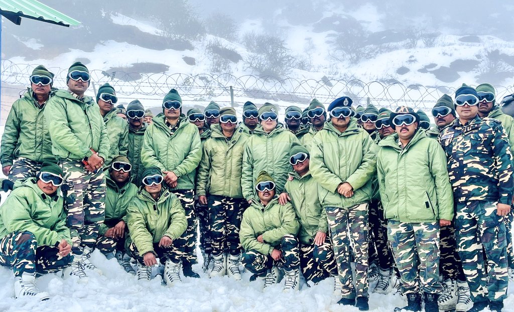 Sashastra Seema Bal (@ssb_india) on Twitter photo Sh. <a href="/DeepamSeth_IPS/">Deepam Seth</a> #ADG #SSB visited #BOP Lungthung of <a href="/69BnSSB_INDIA/">69 Bn SSB</a> Pakyong, Sikkim and reviewed #Ops Preparedness at this #HighAltitude location. He also addressed a #Sainik Sammelan & attended Bada Khana with the troops.
<a href="/HMOIndia/">गृहमंत्री कार्यालय, HMO India</a>
<a href="/PIBHomeAffairs/">Spokesperson, Ministry of Home Affairs</a>
<a href="/SSBFTRSILIGURI/">SSB FTR HQR SILIGURI</a> Sh. <a href="/DeepamSeth_IPS/">Deepam Seth</a> #ADG #SSB visited #BOP Lungthung of <a href="/69BnSSB_INDIA/">69 Bn SSB</a> Pakyong, Sikkim and reviewed #Ops Preparedness at this #HighAltitude location. He also addressed a #Sainik Sammelan & attended Bada Khana with the troops.
<a href="/HMOIndia/">गृहमंत्री कार्यालय, HMO India</a>
<a href="/PIBHomeAffairs/">Spokesperson, Ministry of Home Affairs</a>
<a href="/SSBFTRSILIGURI/">SSB FTR HQR SILIGURI</a>
