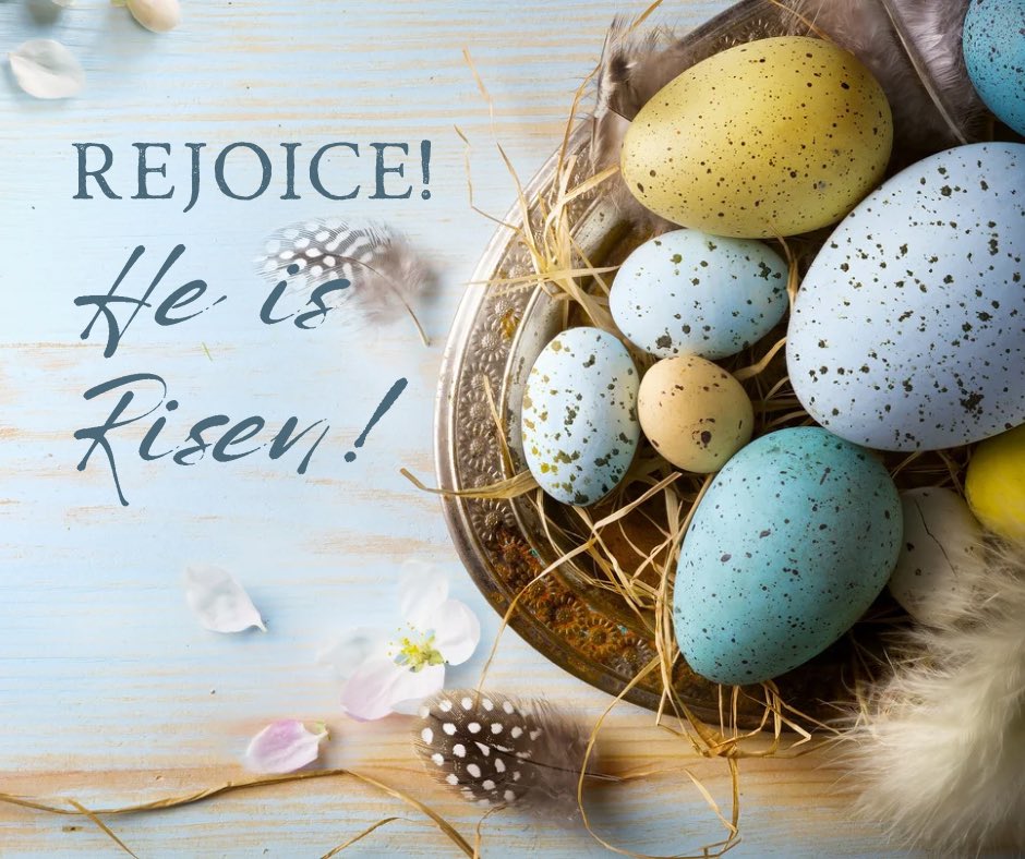 Rejoice in the resurrection of Christ! Let His love and sacrifice inspire us to renew our faith, spread kindness, and embrace hope. May this day be a reminder of God's eternal grace and blessings. Wishing you and your loved ones a blessed and joyous Easter!'