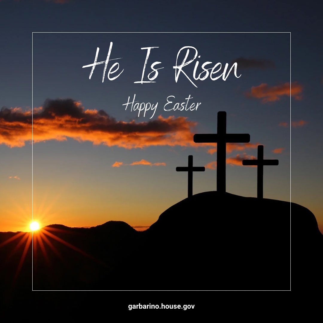 He is risen! Wishing you and your family a blessed and happy Easter.
