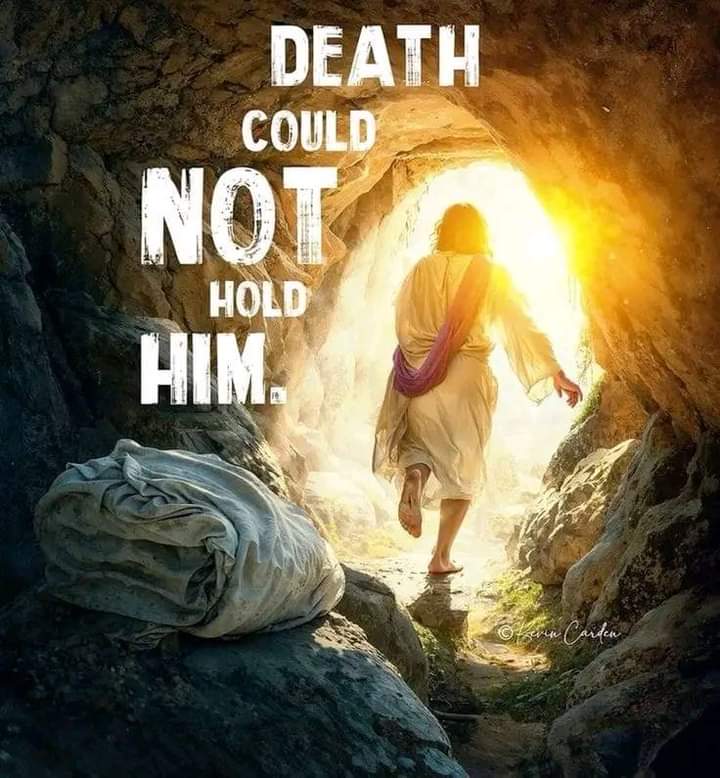 Death is defeated...He is risen! Glory hallelujah.