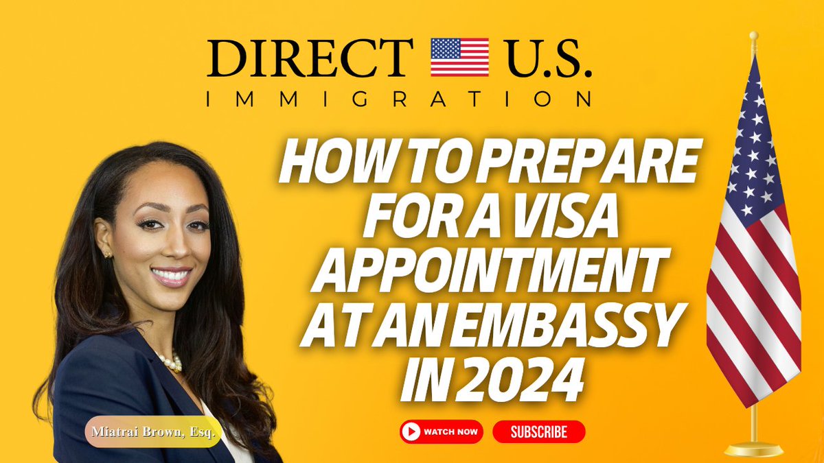 How To Prepare For A Visa Appointment At An Embassy in 2024

Watch the full video here ⬇️
youtu.be/yvI4liIASA4
.
.
.
#immigration #migration #globalmobility #immigrationlaw #immigrationlawyer #directusimmigration #miatraibrown #usvisa #usavisa #usvisaprocess
