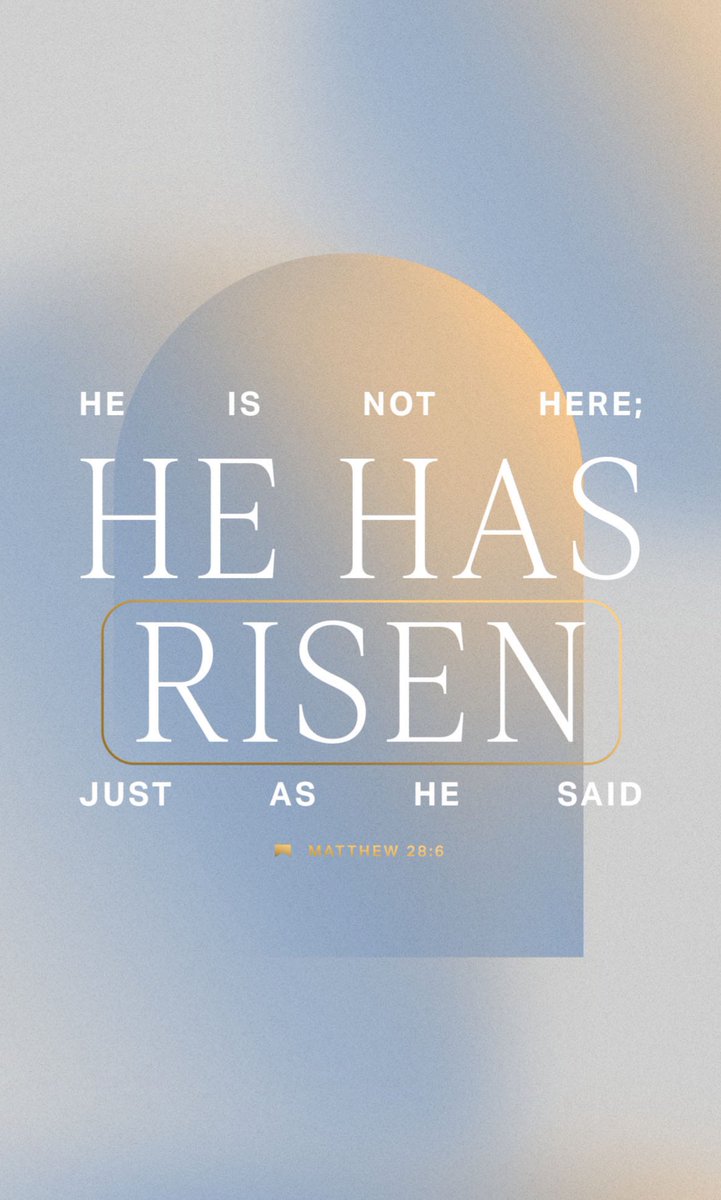 HE IS RISEN!!! 

Happy Easter!🤍🩵