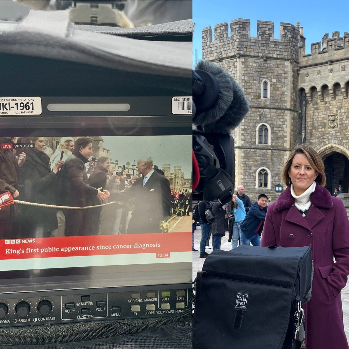 After a rocky start to the year, it was good to be back in Windsor reporting on a royal walkabout.. Happy Easter Sunday 🐣